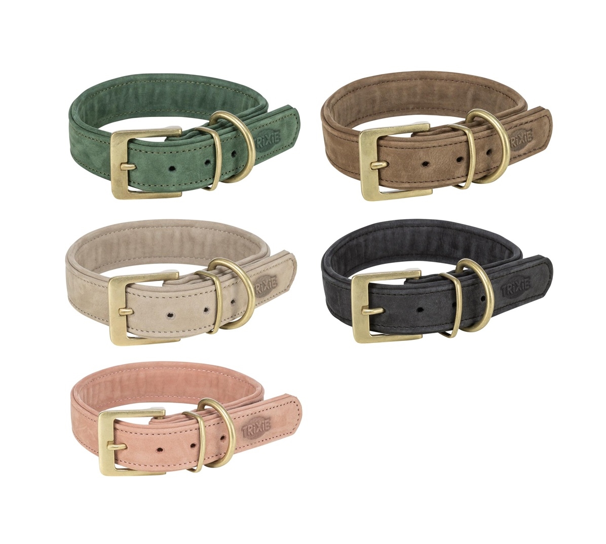 Læder Pure ruskind halsbånd og liner